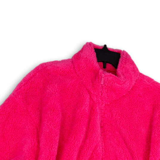 Womens Pink Regular Fit Long Sleeve Full Zip Jacket Size XL image number 3