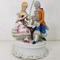 Lamp Vintage Porcelain Figural Courting Couple  Table Lamp image number 2