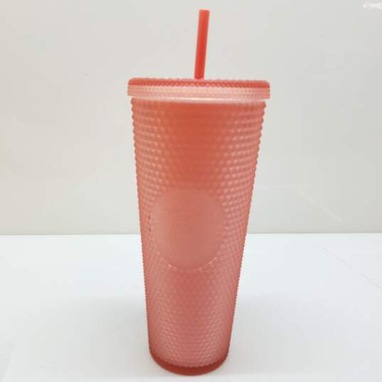 Starbucks 2022 PINK LEMONADE JELLY STUDDED 24oz SOFT TOUCH Tumbler Cold Cup  NEW