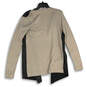 Womens Beige Black Long Sleeve Open Front Cardigan Sweater Size Large image number 2