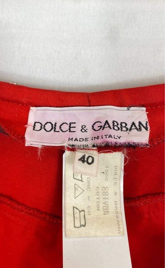 Vintage Dolce & Gabbana Women Red Pants Size S image number 2