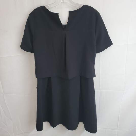 Madewell Black Short Sleeve Dress Women's Size 0 image number 2
