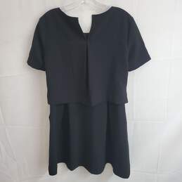 Madewell Black Short Sleeve Dress Women's Size 0 alternative image