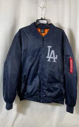 NWT Original Deluxe Mens Blue Los Angeles Dodgers MLB Bomber Jacket Size 2XL