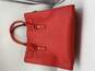 Womens Hamilton Red Saffiano Leather Double Handle Chain Strap Tote bag image number 2