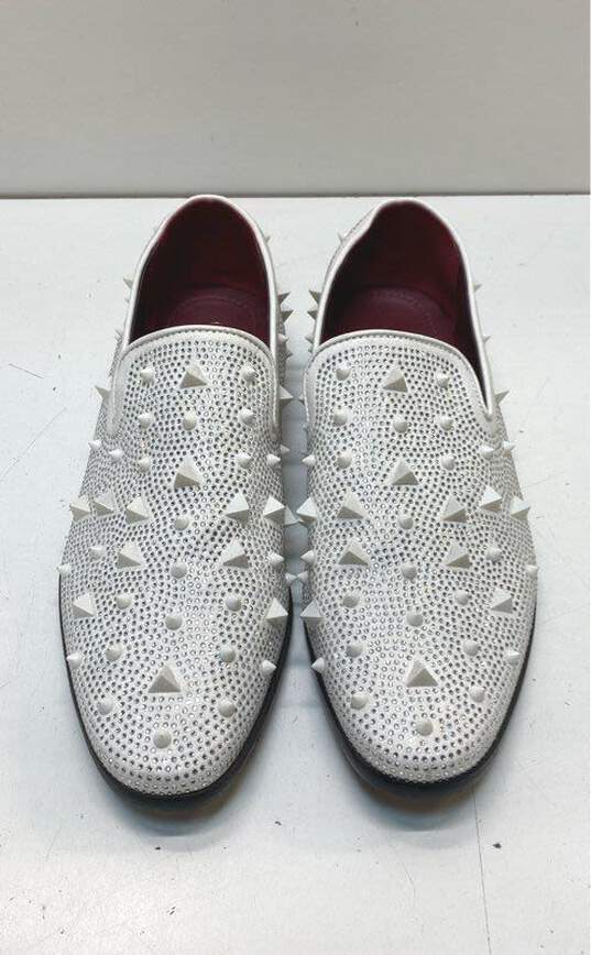 Alberto Fellini White Loafers Dress Shoe Women 10.5 image number 4