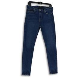 Hudson Los Angeles Womens Blue Denim Medium Wash Skinny Leg Jeans Size 30
