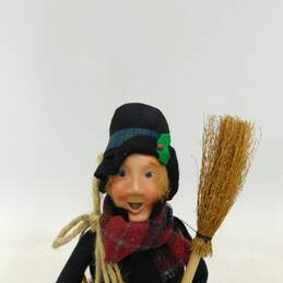 Byers Choice Carolers Chimney Sweep Boy w/ Broom & Rope Figurine 2014 alternative image