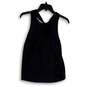 Womens Blue Sleeveless Back Key Hole Wide Strap Pullover Tank Top Size M image number 1