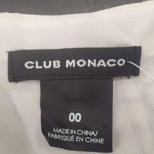 Club Monaco Women Black Daisy Dress Sz00 NWT image number 3