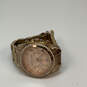 Designer Michael Kors Gold-Tone Rhinestone Round Dial Analog Wristwatch image number 1