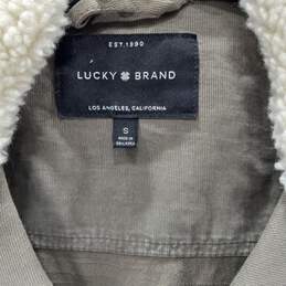 Lucky Brand Faux Sherpa Collar Jacket Women's Size S alternative image