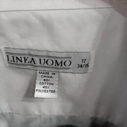 Lorenzo Uomo Men's White Formal Ruffle Dress Shirt w/ Black Cummerbund Size 17 alternative image