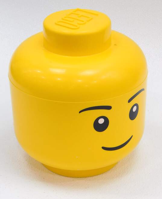 Yellow Minifig Head w/ Partial Set 8893: Lava Chamber Gate image number 3