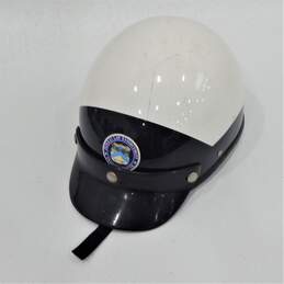 Vintage Super Seer Motorcycle Helmet Federal Law Enforcement Training Center
