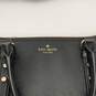 Kate Spade Womens Black Leather Adjustable Strap Bottom Stud Tote Crossbody Bag image number 6