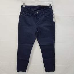 NYDJ Los Angeles Clarissa Skinny Ankle Navy Jeans Women's Petite Size 2P NWT
