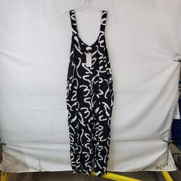Emery Rose Black & White Patterned Sleeveless Jumpsuit WM Size XL NWT alternative image