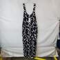 Emery Rose Black & White Patterned Sleeveless Jumpsuit WM Size XL NWT image number 2