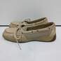 Sperry Top Sider Laguna Beige Leather Boat Shoes Size 4M image number 1