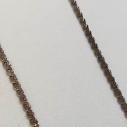 Sterling Silver Quartz Pendant 18.5inch Necklace 12.3g alternative image
