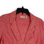 NWT Womens Red Notch Lapel Long Sleeve Flap Pocket Two Button Blazer Size L image number 3