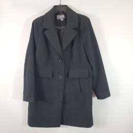 Liz Claiborne Women Black Coat Sz XL