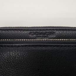 Coach Double Zip Black Leather Long Wallet Clutch alternative image