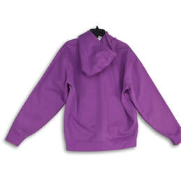 Mens Lavender Drawstring Long Sleeve Pullover Hoodie Size Medium alternative image