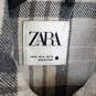 Zara Men Grey Plaid Button Up Shirt M image number 3
