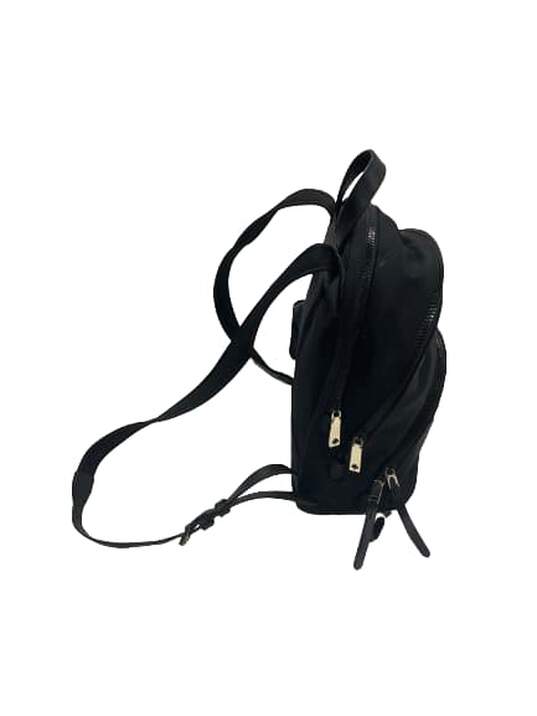 Nylon New York Karissa Backpack in Black with Gold image number 3