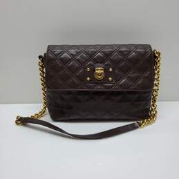 Marc Jacobs Quilted Brown Leather Shoulder Bag