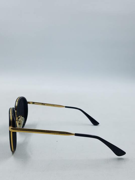 FILA Gold Mirrored Round Sunglasses image number 4