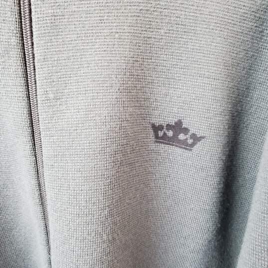 DNM Industria Men's Gray Full Zip Sweater Size XL image number 2