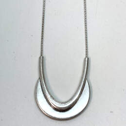 Designer Lucky Brand Silver-Tone Crescent Snake Chain Pendant Necklace alternative image