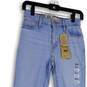 NWT Womens Blue 721 Denim High Rise Medium Wash Skinny Leg Jeans size 26X28 image number 3