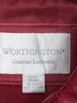 Worthington Red Leather Jacket Women's Size L image number 3