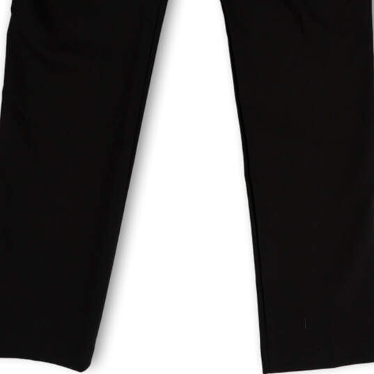 NWT Womens Black Flat Front Straight Leg Stretch Chino Pants Size 10X32 image number 3