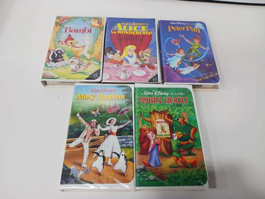 Bundle of 6 VHS Tape Disney Movies image number 1