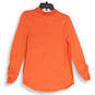 NWT Womens Bright Peach Spread Collar Long Sleeve Button-Up Shirt Size S image number 2