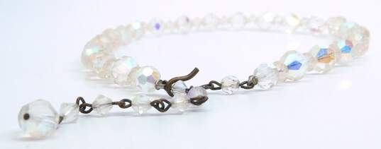 Vintage Icy Aurora Borealis Necklaces Bracelet & Earrings 208.3g image number 9