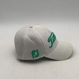 Titleist By New Era Mens White Teal Pro V1 Tour Performance Golf Hat Size M/L alternative image