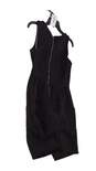 Womens Black Sleeveless Round Neck A Line Dress Size Large image number 3