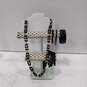 Bundle of Assorted Black Costume Jewelry image number 1