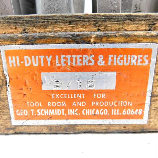 3/16 Geo. T. Schmidt-USA Steel Letters & Symbol Stamp Set - Missing Letters image number 5