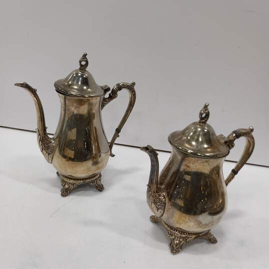 FB Rogers silver plate Co 4 piece coffee & tea set image number 5