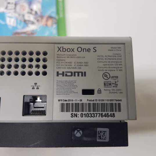 Microsoft Xbox One S Console Model 1681 Storage 500GB image number 4