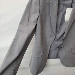Theory Women's Carissa Classic Suit Jacket Size 4 Flint Grey NWT alternative image
