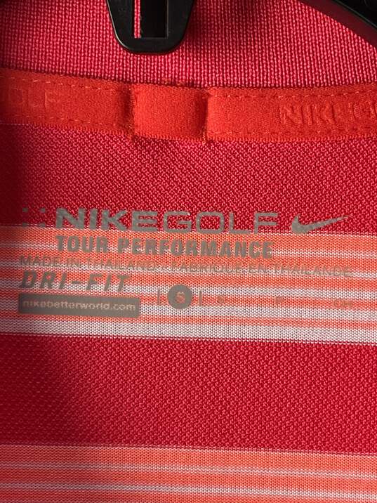 nike Mens Stripped Tour Performance Golf Shirt Size S image number 3
