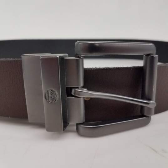Timberland Brown Leather Belt 40" image number 2